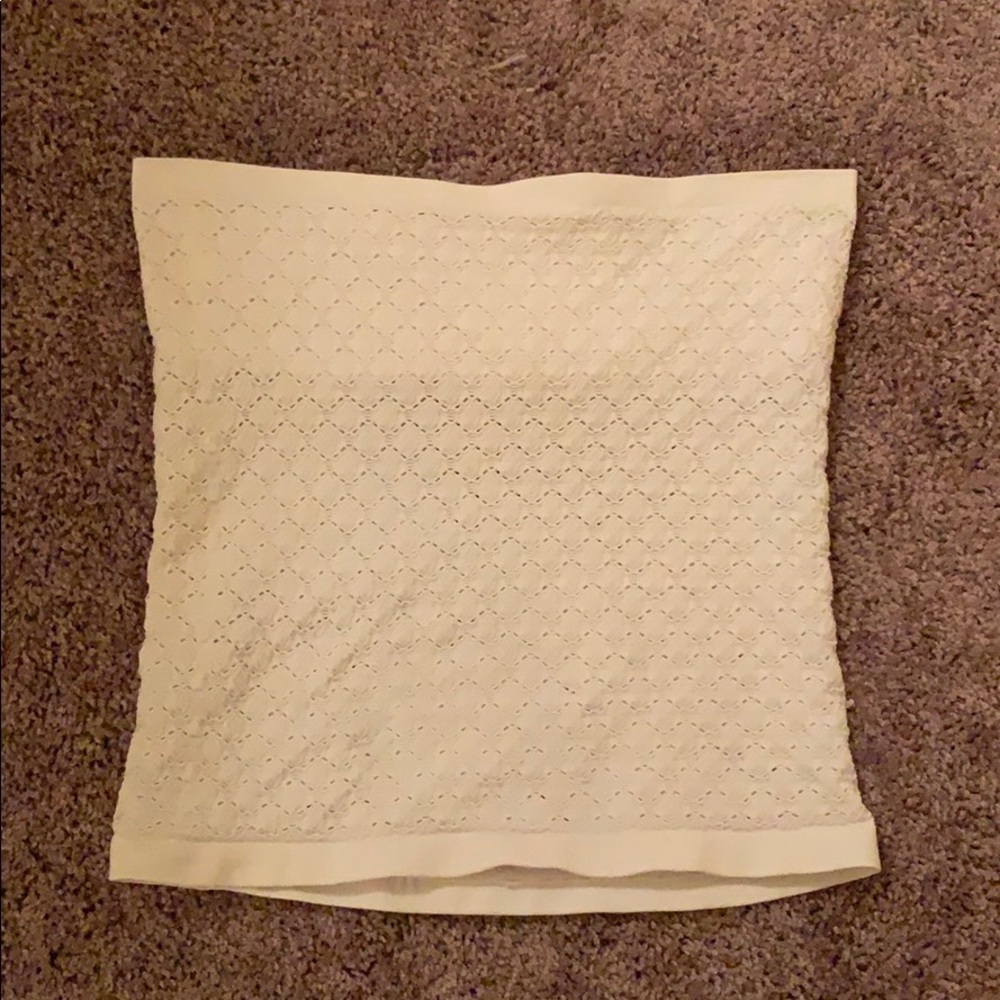 honey textured white free people tube top